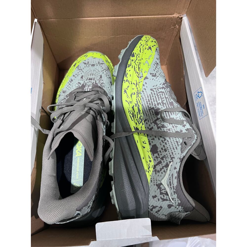 Hoka One One Speedgoat 6 GTX Mens 8 Slate Aloe Green Waterproof Trail Run - Picture 5 of 13